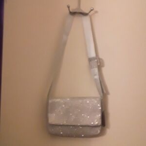 Forever 21 Sparkling Silver Shoulder Bag